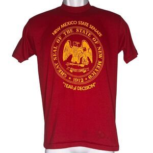 New Mexico State Senate T Shirt Medium Single Stitch Vintage 80s Santa Fe